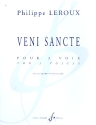 Veni sancte (version 2007) pour 3 sopranos (choeur) a cappella partition