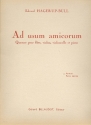 Ad usum amicorum pour flute, violon, violoncelle et piano partition