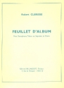 Feuillet d'album pour saxophone tnor (soprano) et piano