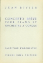 Concerto brve pour piano et orchestre  cordes partition