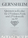 Quintett Es-Dur op.89 fr 2 Violinen, Viola und 2 Violoncelli Partitur und Stimmen