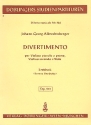 Divertimento F-Dur fr 2 Violinen und Viola Studienpartitur