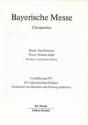 Bayerische Messe  Singpartitur