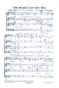 Dat du min Leevsten bst fr gem Chor (SSATB) a cappella Chorpartitur