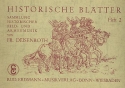 Historische Bltter Band 2: fr Blasorchester Partitur