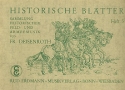 Historische Bltter Band 5: fr Blasorchester Partitur