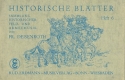 Historische Bltter Band 6: fr Blasorchester Partitur