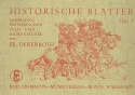Historische Bltter Band 7: fr Blasorchester Partitur