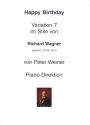 Happy Birthday Variation 7 im Stile von Richard Wagner fr Salonorchester Direktion und Stimmen