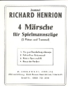 4 Mrsche fr Spielmannszge fr 2 Flten und Trommel Trommel