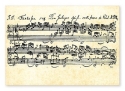 Notenpostkarten Bach 10,5x14,8cm