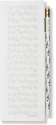 Magnetischer Notizblock mit Bleistift Motiv Notenblatt 7,3x20,4cm     90 Blatt