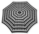 Taschenschirm Tastatur Nylon leicht (Alu) Durchmesser: 100cm