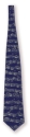 Krawatte Noten blau Seide