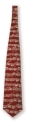 Krawatte Noten rot Seide
