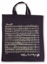 Tragetasche Mozart schwarz 38 x 40 cm 38x40cm + Henkel