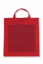Tragetasche Notenblatt rot 38 x 40 cm 38x40cm + Henkel