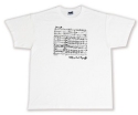 T-Shirt Mozart Gre L wei Material: 100% Baumwolle