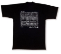 T-Shirt Mozart Gre L schwarz Material: 100% Baumwolle
