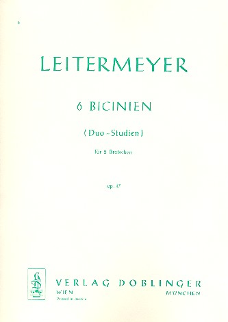 6 Bicinien op.47 fr 2 Violen Spielpartitur