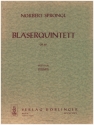 Blserquintett op.90 fr Flte, Oboe, Klarinette, Horn und Fagott Stimmen