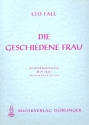 Die geschiedene Frau  Klavierauszug