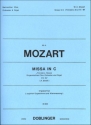 MOZART Wolfgang Missa in C, KV 167 KV 167 ChSATB Orch Org Partitur  Orgelpartitur