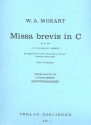 Missa brevis C-Dur KV258 fr gem Chor und Orchester Stimmensatz  (Streicher 1-1-0-1-1)