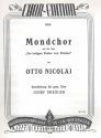 Mondchor aus Die lustigen Weiber von Windsor fr gem Chor und Klavier Partitur