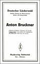 BRUCKNER Anton Trsterin Musik  Klavierauszug