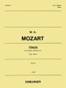 MOZART Wolfgang Tnze (KV 61g, 73h(94), 269b, 315g, 320f, 534, 535a) fr Orchester Partitur