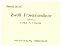 Zwlf Prozessionslieder fr Blasorchester Direktion in C und Stimmen