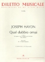 Qual dubbio omai HOB.XXIVa:4 fr Sopran, gem Chor, Cembalo und Orchester Klavierauszug