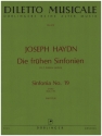 Sinfonia D-Dur Nr.19 Hob.I:19 fr Orchester Partitur (Streicher 4-3-2-2-1)