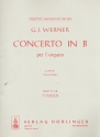 Konzert B-Dur fr Orgel und Kammerorchester Stimmensatz
