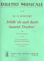 Mt' ich auch durch tausend Drachen KV435 fr Tenor und Orchester Klavierauszug