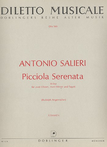Picciola Serenata B-Dur fr 2 Oboen, 2 Hrner und Fagott Stimmen