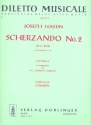 Scherzando C-Dur Nr.2 Hob.II:34 fr Flte, 2 Oboen, 2 Hrner, 2 Violinen, Kontrabass und Cembalo Partitur
