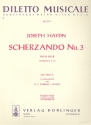Scherzando D-Dur Nr.3 Hob.II:35 für 2 Oboen, 2 Hörner, 2 Violinen und Bc Partitur