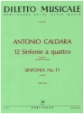 Sinfonie Nr.11 d-Moll 'Naboth' aus '12 Sinfonie a quattro' fr 2 Violinen, Viola, Violoncello (Kontrabass) und Bc Partitur