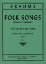 42 Folks Songs Vol.2 tiefe Stimme und Klavier Partitur (zugleich Spielpartitur)