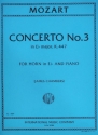 Horn Concerto No.3 KV.447 Horn in Es und Klavier Partitur und Stimmen
