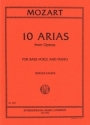 10 Arias Bass Singstimme und Klavier Partitur (zugleich Spielpartitur)