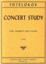 Shtelokov, Concert study for trumpet and piano Partitur (zugleich Spielpartitur)