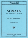 Sonata d minor for violin and piano