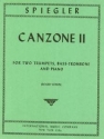 Spiegler, Canzone 2 for 2 trumpets, bass trombone and piano
