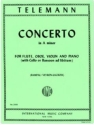 Concerto a minor for flute, oboe, violin and piano parts