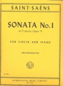 Sonata no.1 d minor op.75 for violin and piano