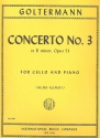 Konzert h-Moll Nr.3 op.51 for cello and piano