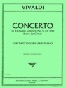 Concerto Bb major op.9/9 for 2 violins and piano